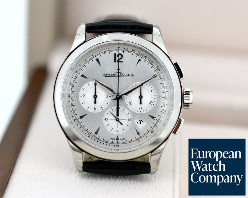 Image of Jaeger LeCoultre Master Chronograph SS Silver Dial 