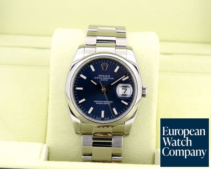 Image of Rolex Oyster Perpetual Date Blue Dial SS