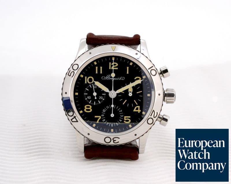 Image of Breguet Type XX Aeronavale Black Dial SS 