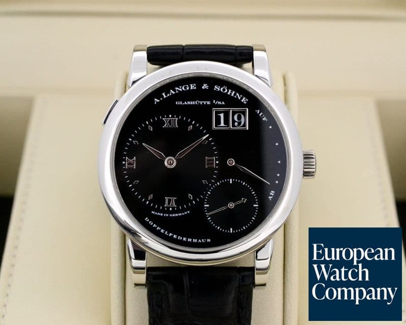 Image of A. Lange and Sohne Lange 1 Platinum Black Dial "DARTH"