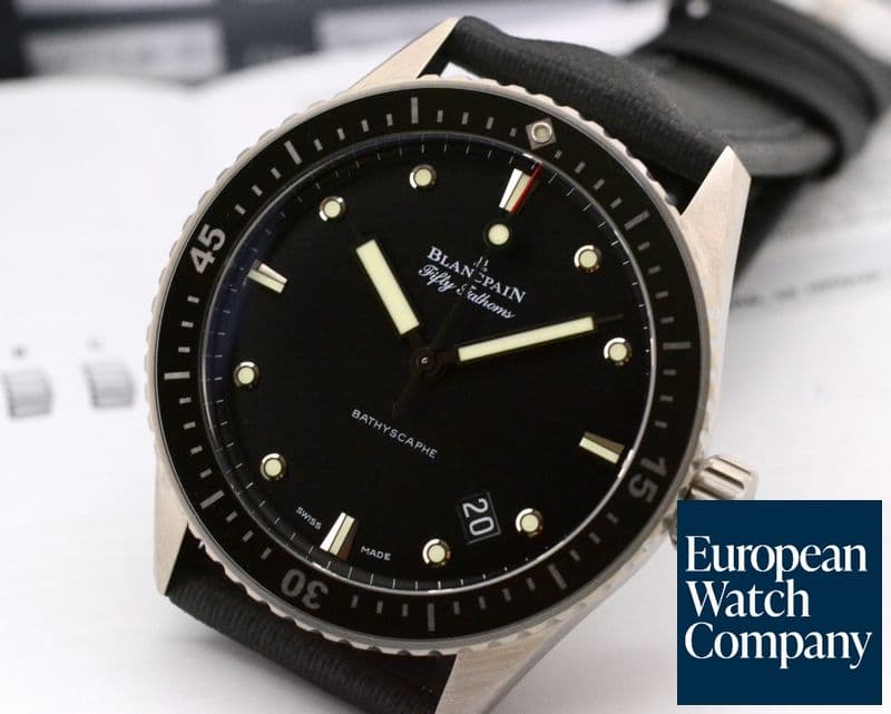Image of Blancpain Fifty Fathoms Bathyscaphe Automatic Titanium