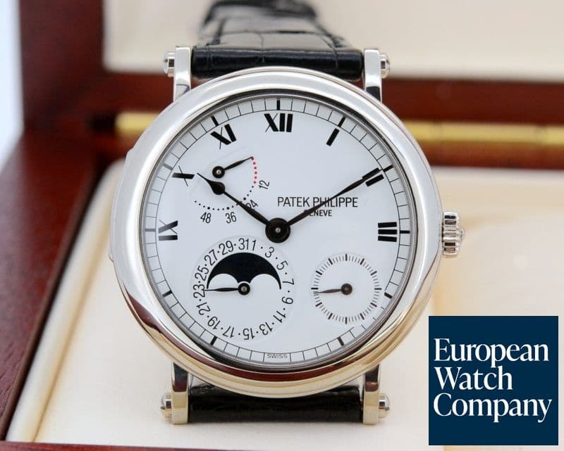 Image of Patek Philippe Power Reserve Moonphase 18K White Gold 
