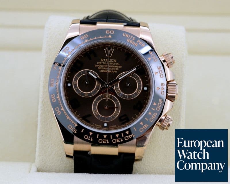 Image of Rolex Cosmograph Daytona 18K Rose Gold / Chocolate Dial 