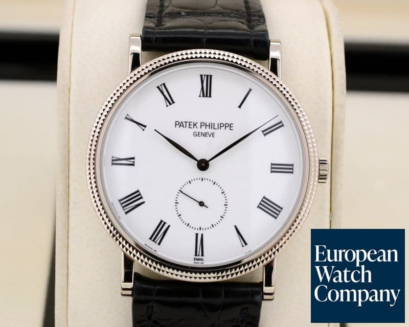 Image of Patek Philippe Calatrava 18K White Gold Enamel Dial