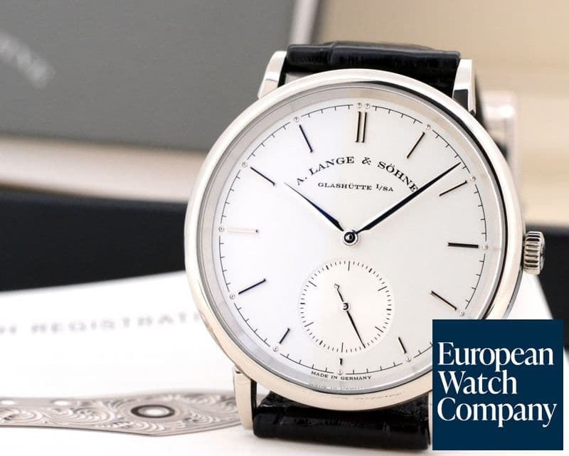 Image of A. Lange and Sohne Saxonia Automatik 18K White Gold / Silver Dial
