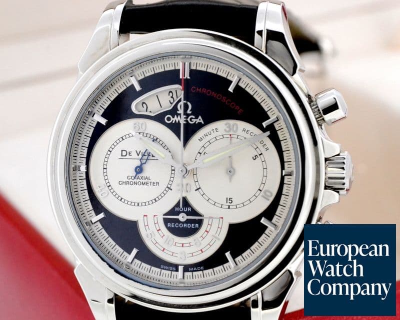 Image of Omega De Ville Co-Axial Chronograph Black Dial SS 