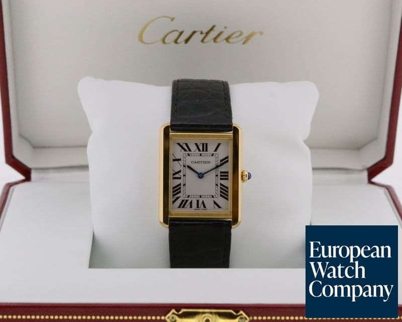 Image of Cartier Tank Solo Medium 18K Yellow Quartz