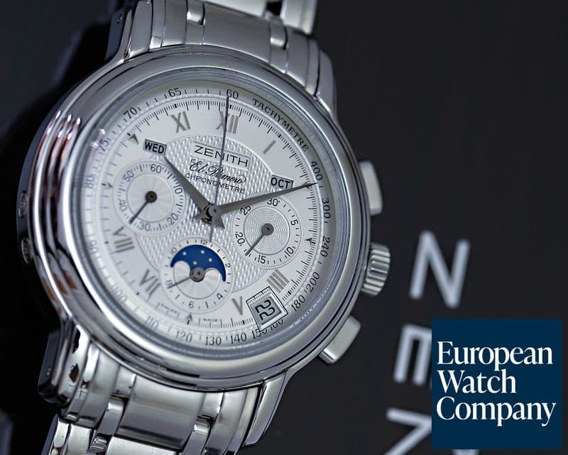 Image of Zenith Chronomaster T El Primero Moon Silver Dial SS / SS