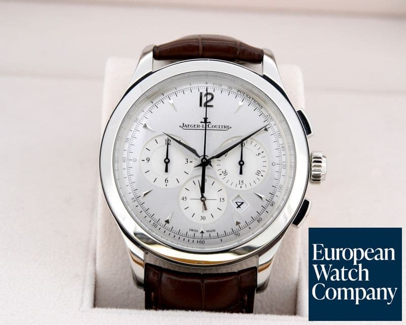Image of Jaeger LeCoultre Master Chronograph SS Silver Dial 