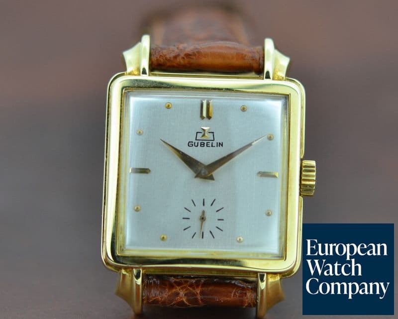 Image of Gubelin Vintage Square 18K Yellow Gold Manual Wind