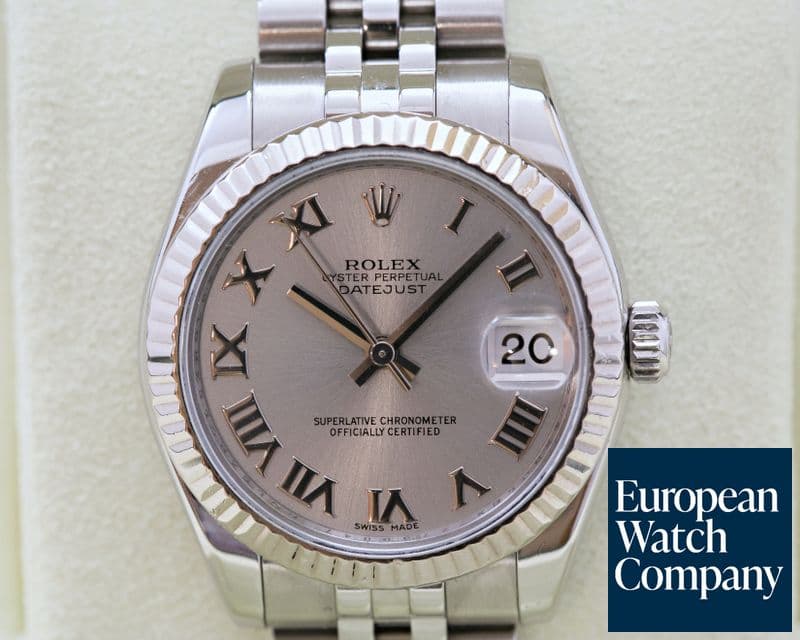 Image of Rolex Datejust Midsize Oyster Rhodium Roman Dial