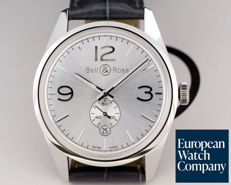 Image of Bell & Ross Vintage BR123 Officer Silver Dial