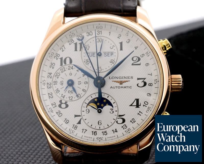 Image of Longines Master Complications Chronograph 18K Rose Gold