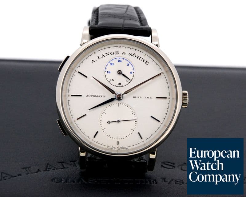 Image of A. Lange and Sohne Saxonia Dual Time 18K White Gold 