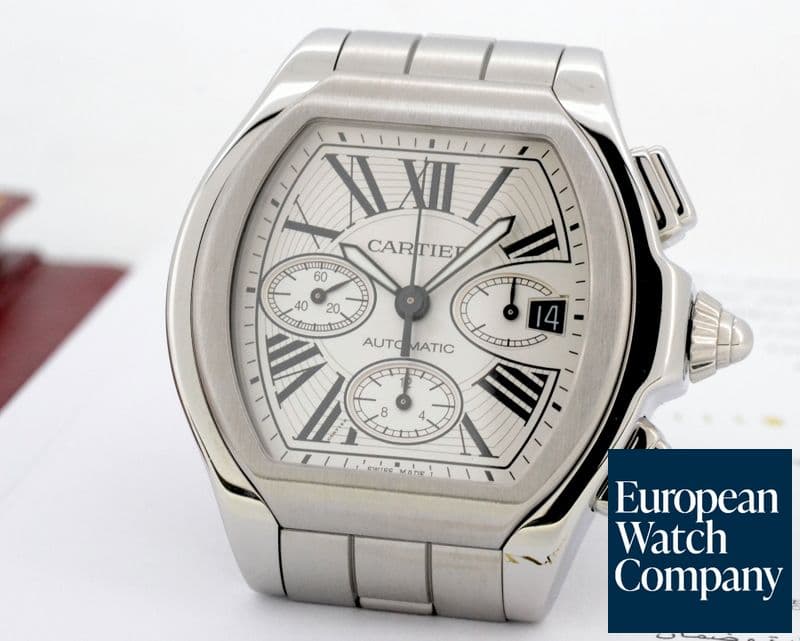 Image of Cartier Roadster Chronograph XL Silver Dial SS / SS 