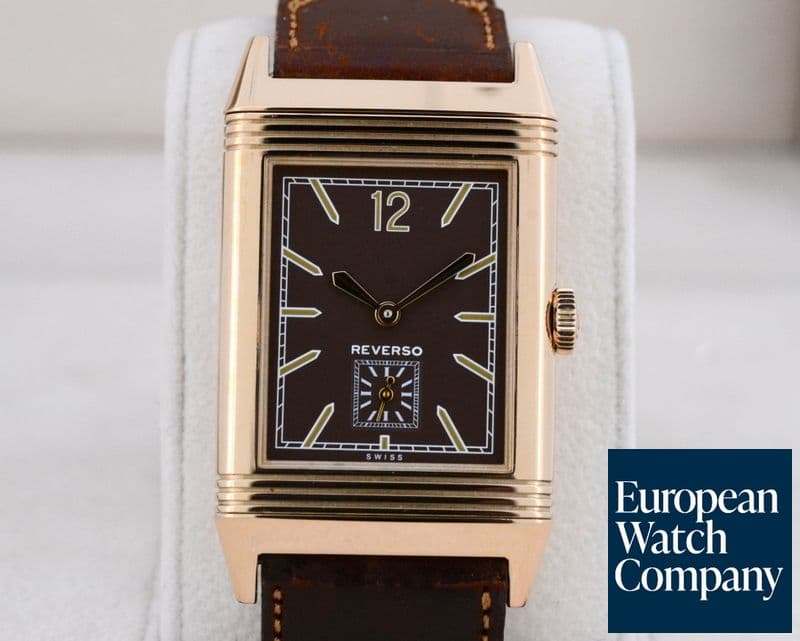 Image of Jaeger LeCoultre Grande Reverso Ultra Thin "Tribute 1931" Brown 18K Rose Gold

