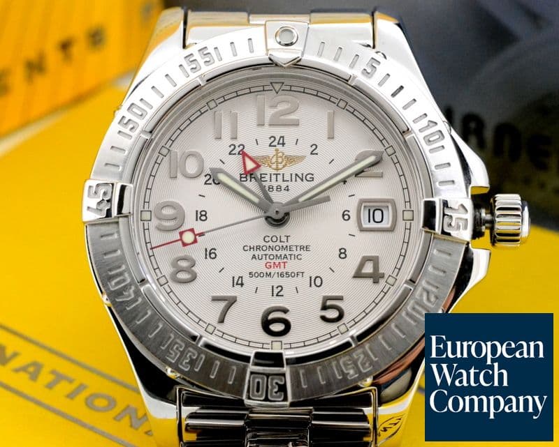Image of Breitling Colt GMT Silver Dial SS / SS