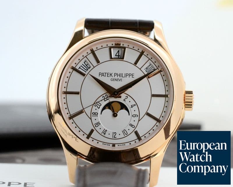 Image of Patek Philippe Annual Calendar Silver Dial 18K Rose Gold 

