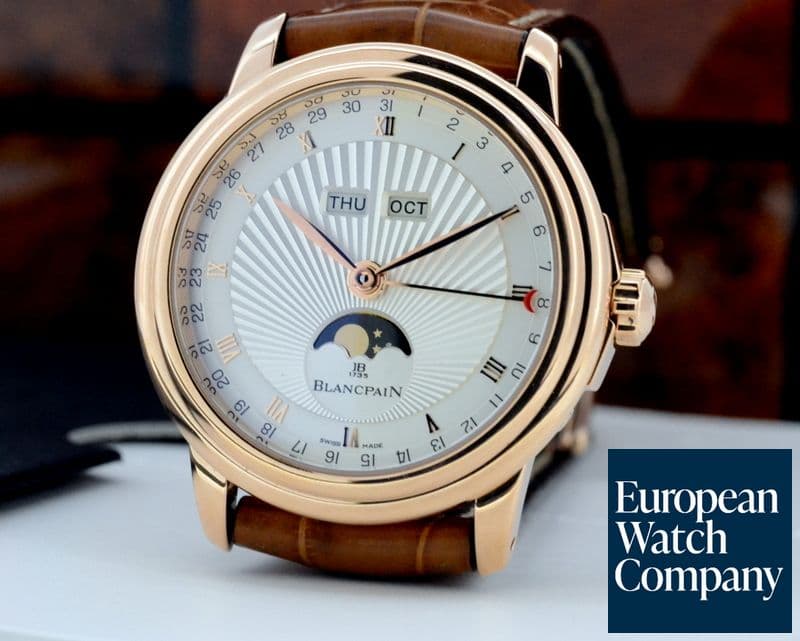 Image of Blancpain Leman Complete Calendar Moon Limited 18K Rose Gold 