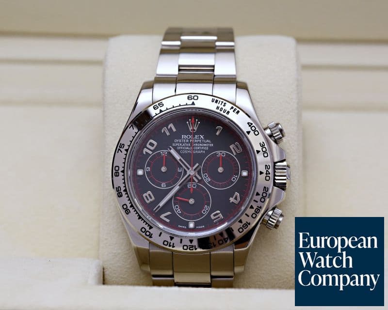 Image of Rolex Daytona Black Arabic 18K White Gold / White Gold  