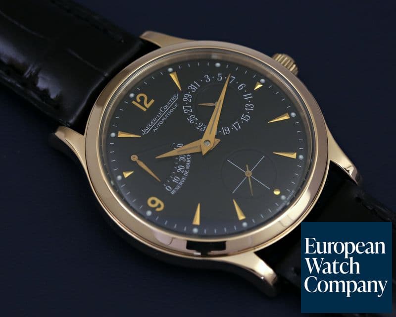 Image of Jaeger LeCoultre Master Reserve de Marche 18K Rose Gold Black Dial