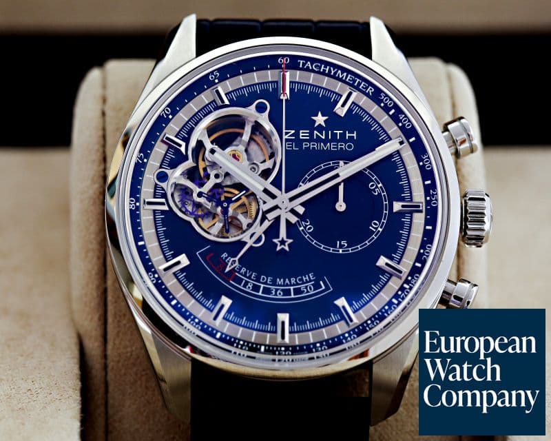 Image of Zenith Chronomaster Open Power Reserve Blue Dial SS Limited