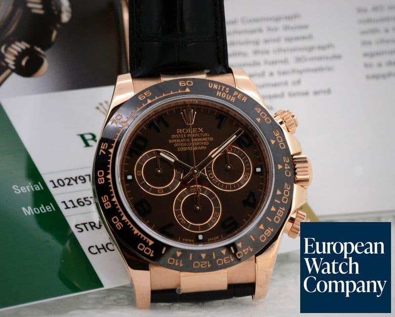 Image of Rolex Cosmograph Daytona 18K Rose Gold / Chocolate Dial 