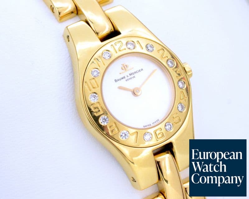 Image of Baume & Mercier Linea MOP Diamond Bezel