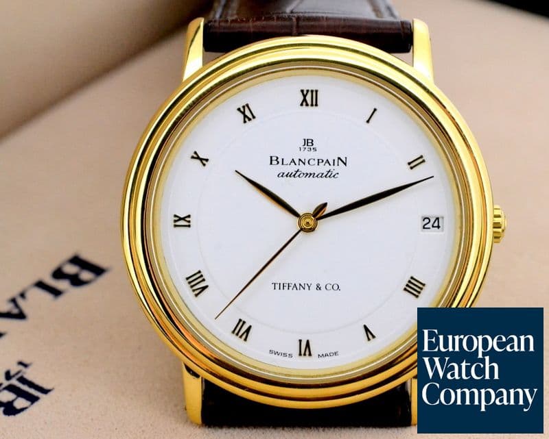 Image of Blancpain Ultra Slim Automatic Rare 'Tiffany' Dial