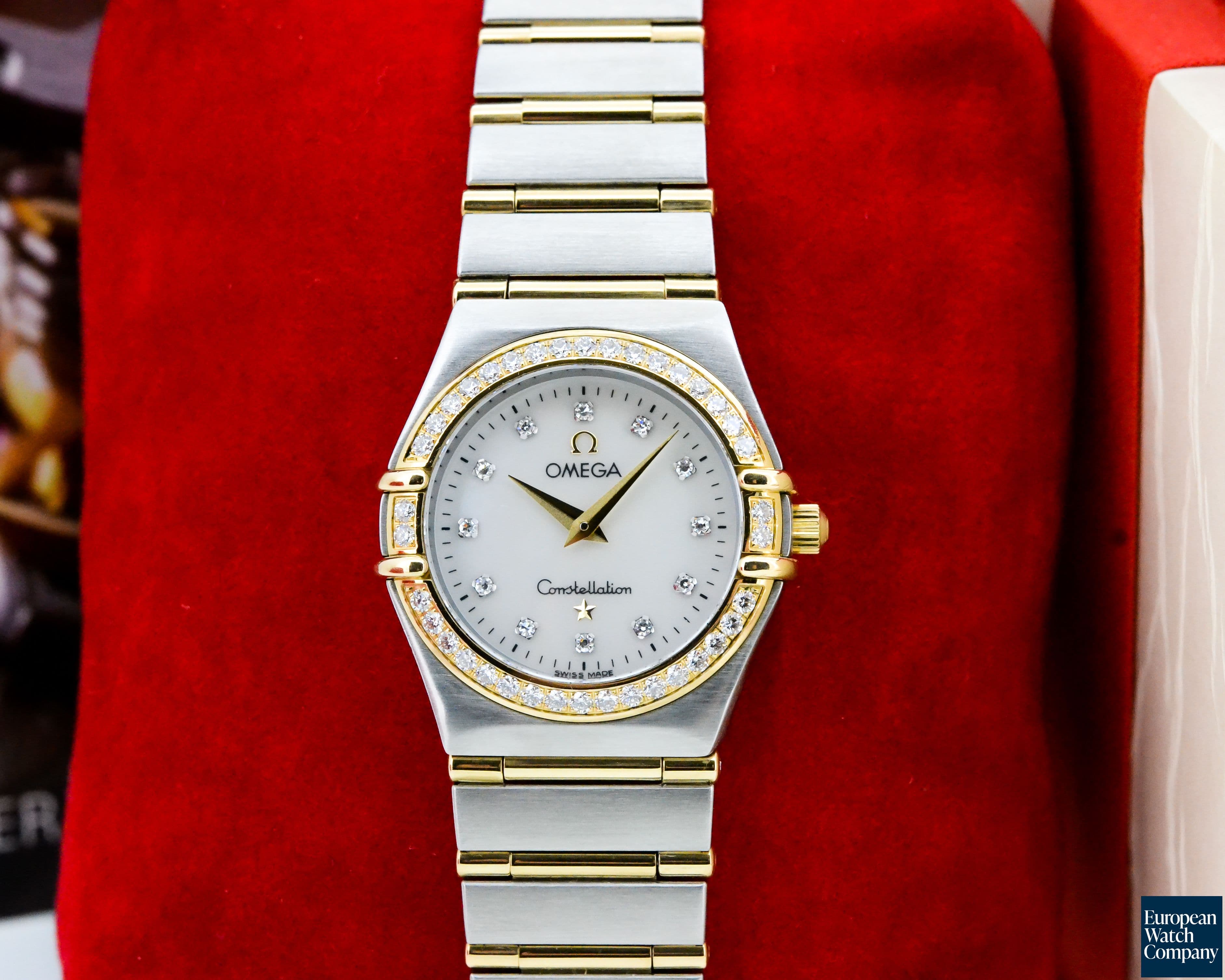 Image of Omega Ladies Constellation Diamond MOP Dial 18K / SS