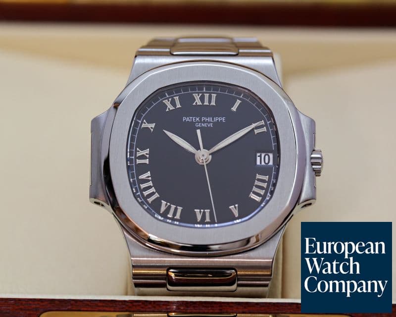 Image of Patek Philippe Nautilus Automatic SS Black Roman Dial 