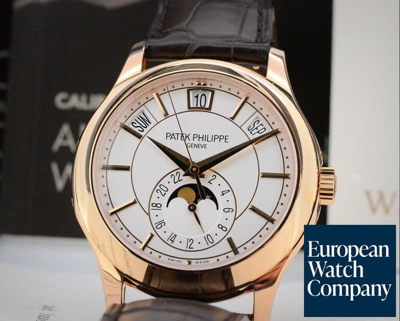 Image of Patek Philippe Annual Calendar Silver Dial 18K Rose Gold 

