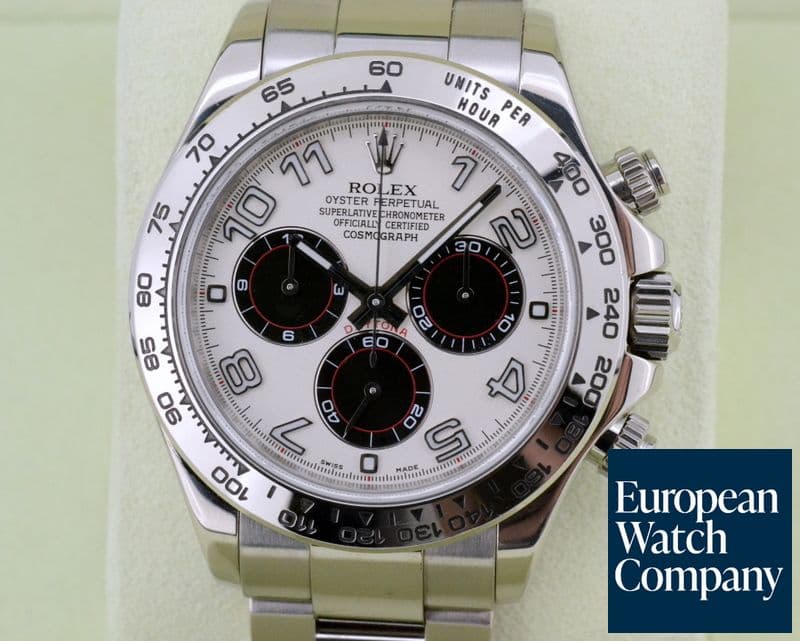 Image of Rolex Daytona Black Arabic 18K White Gold / Panda Dial