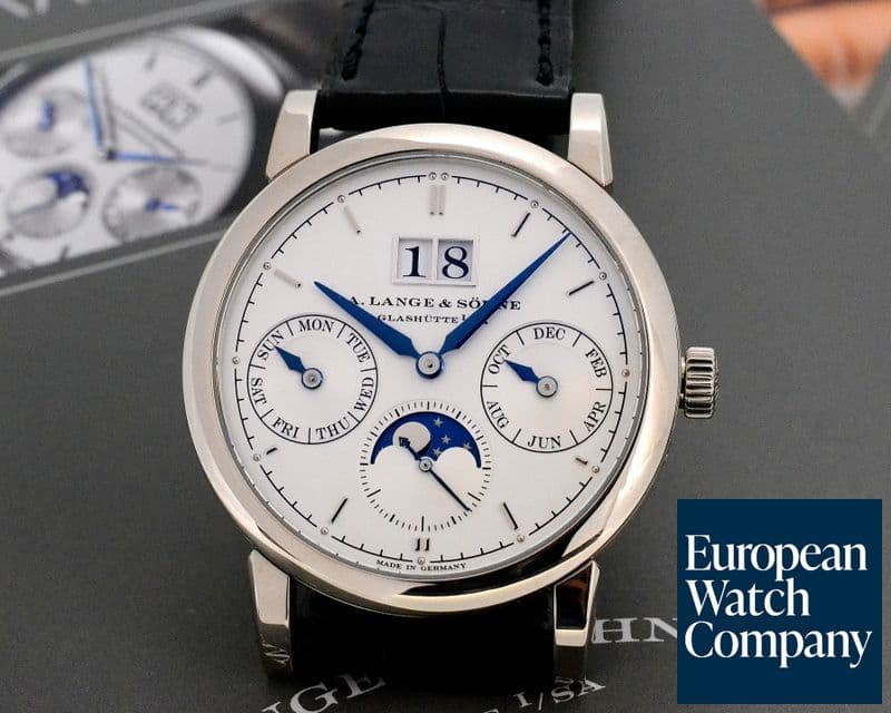 Image of A. Lange and Sohne Saxonia Annual Calendar 18K White Gold 