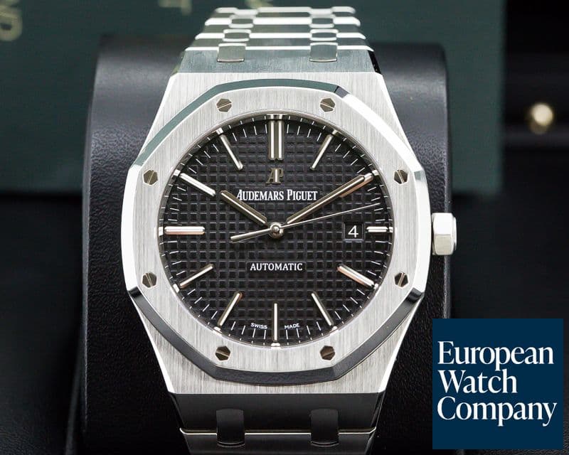 Image of Audemars Piguet Royal Oak Black Dial SS / SS 