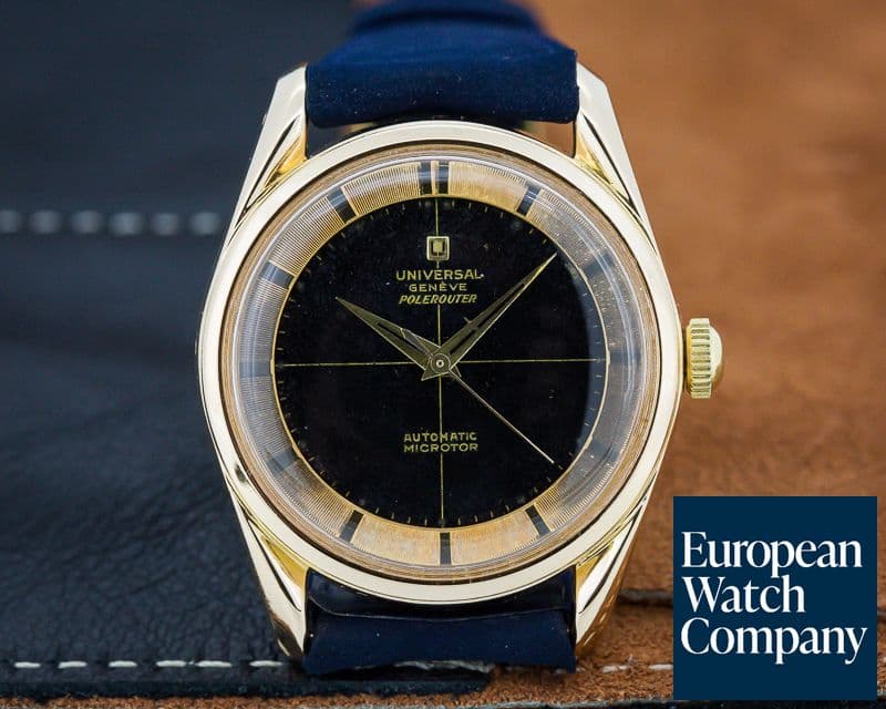 Image of Universal Geneve Vintage Polerouter 18K Yellow Gold Circa 1960