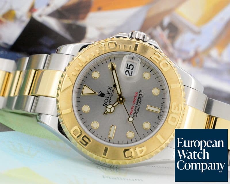 Image of Rolex Yacht Master Mid Size Silver Dial 18K / SS 