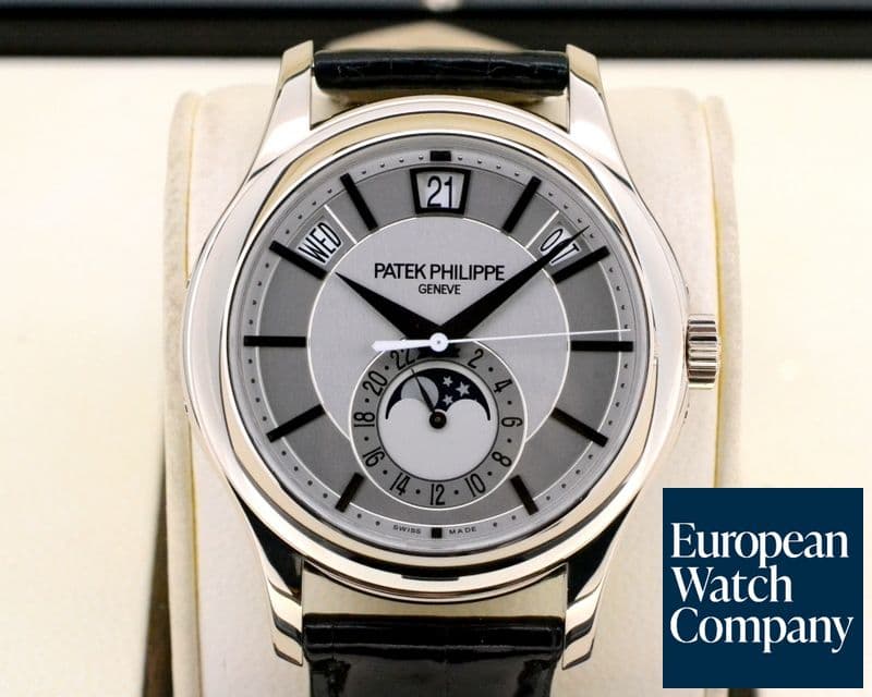 Image of Patek Philippe Annual Calendar Silver Dial 18K White Gold 

