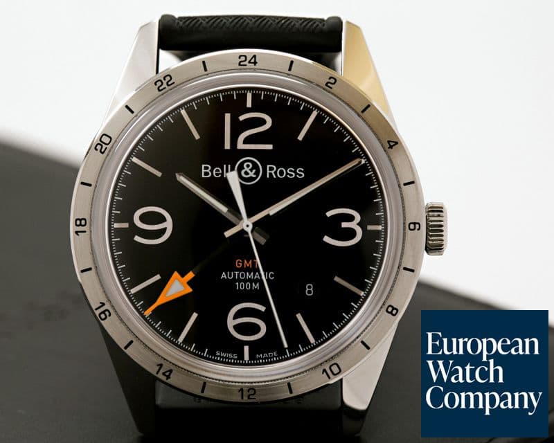 Image of Bell & Ross Vintage BRV123 Officer Black Dial