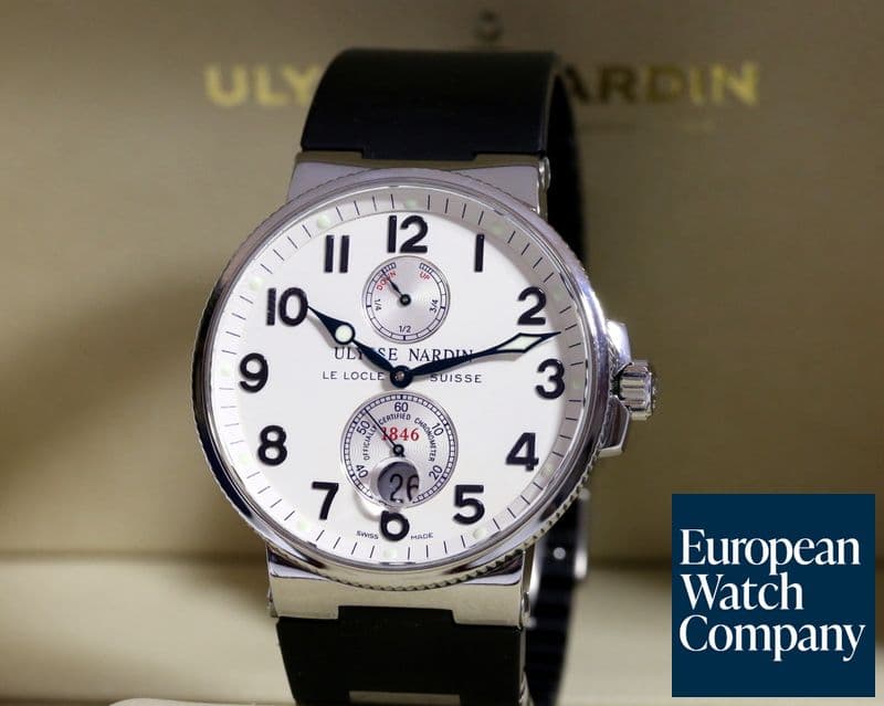 Image of Ulysse Nardin Maxi Marine Cream Dial
SS / Rubber 