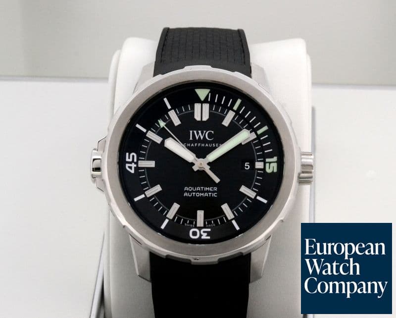 Image of IWC Aquatimer Automatic Black Dial SS / Rubber