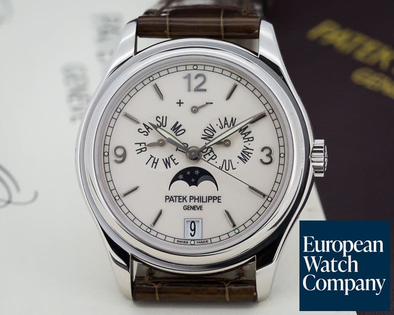 Image of Patek Philippe Annual Calendar 18K White Gold Porcelain Dial 

