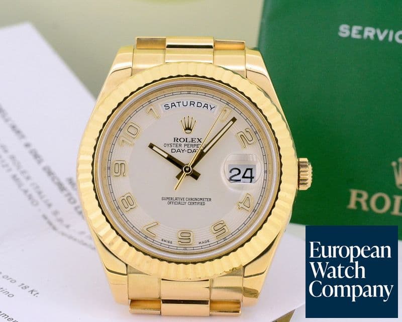 Image of Rolex Day Date II President 18K Yellow Silver Arabic Dial