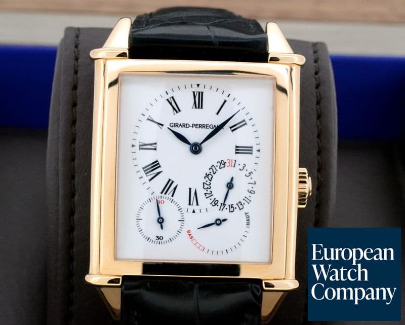Image of Girard Perregaux Vintage 1945 XXL Automatic 18K Rose Gold / Enamel Dial