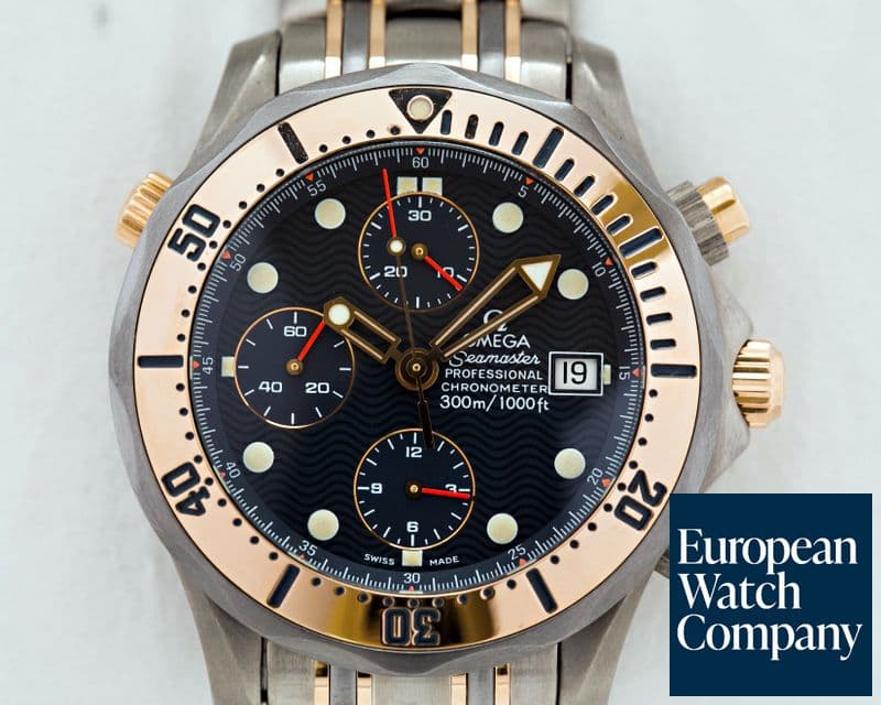 Image of Omega Seamaster Chronograph Titanium / 18K Rose Gold