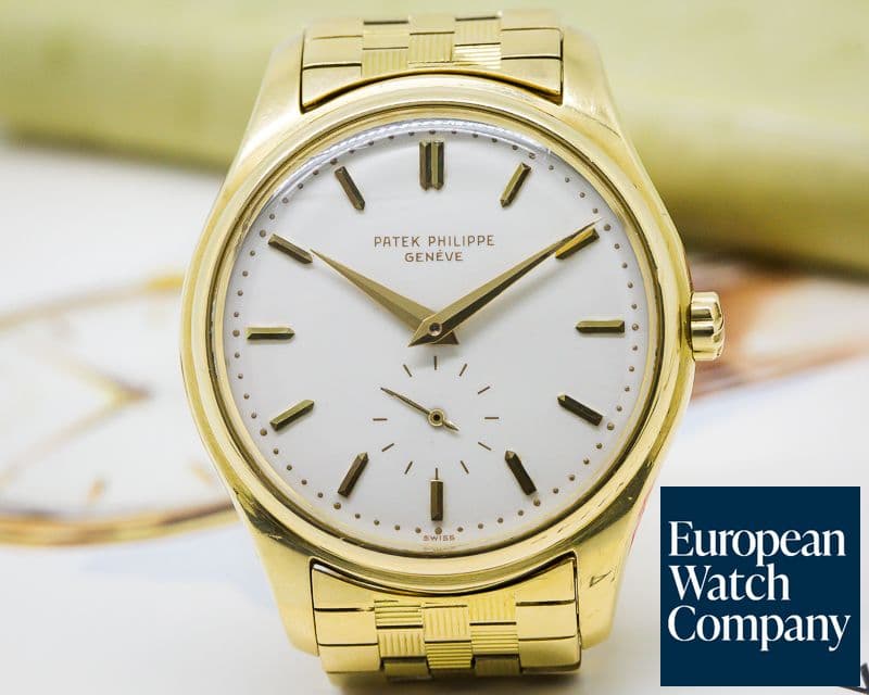 Image of Patek Philippe Vintage Calatrava Automatic Enamel 18K Yellow Gold / Bracelet