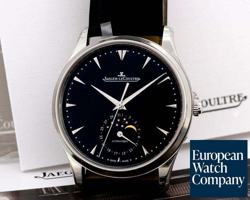 Image of Jaeger LeCoultre Master Ultra Thin Moon SS Black Dial NOVELTY