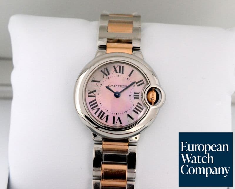 Image of Cartier Ballon Bleu Ladies SS / 18K Rose Gold Quartz