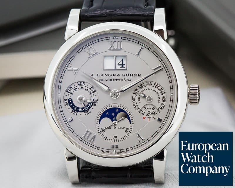 Image of A. Lange and Sohne Langematik Perpetual Calendar Platinum / Deployant