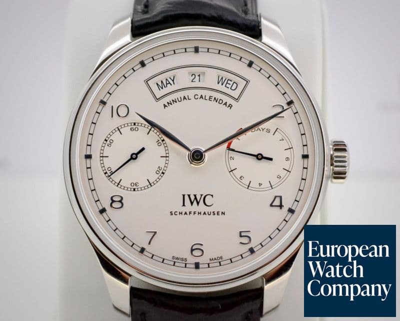 Image of IWC Portuguese Annual Calendar SS Silver Dial